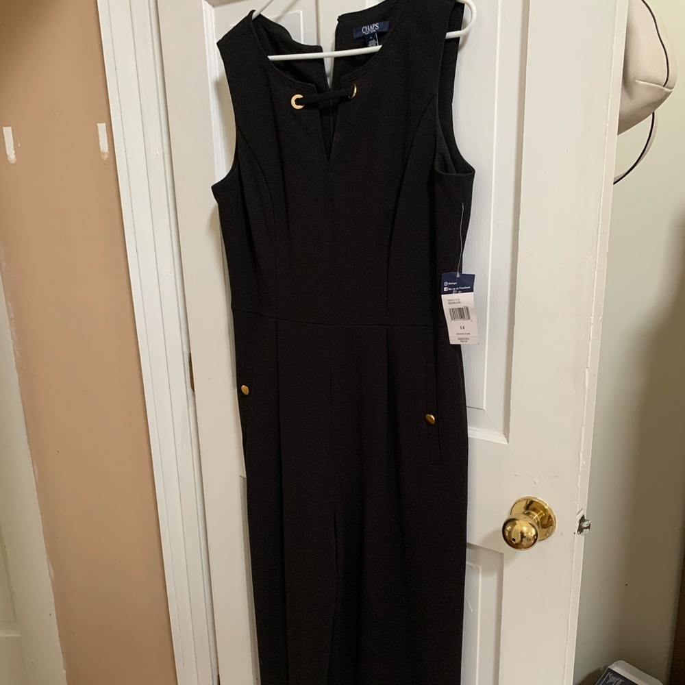 NWT Chaps by Ralph Lauren one piece sleeveless jumpsuit